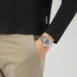 Emporio Armani Meccanico Automatic Silver Dial Silver Steel Strap Watch for Men - AR60006 Buy Now By Emporio Armani