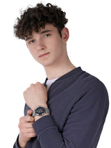 Emporio Armani Aviator Multifunction Blue Dial Silver Mesh Bracelet Watch For Men - AR60024 Buy Now By Emporio Armani