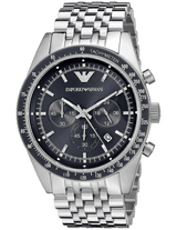 Emporio Armani Sportivo Chronograph Blue Stainless Steel Watch For Men - AR6072 Buy Now By Emporio Armani