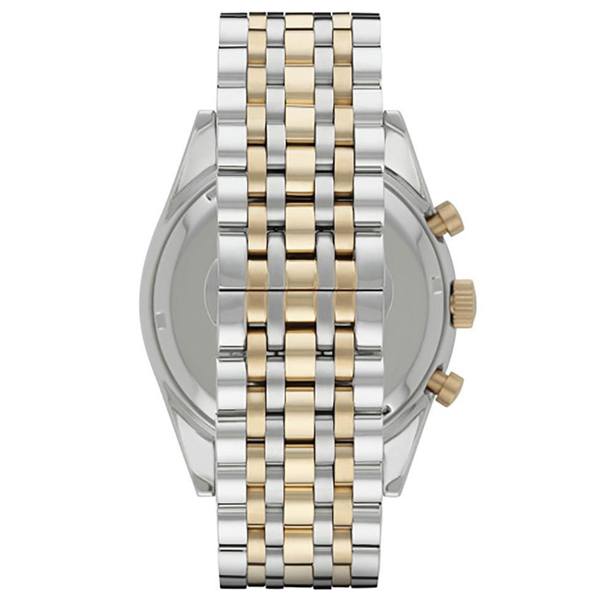 Emporio Armani Tazio Chronograph Blue Dial Two Tone Stainless Steel Watch For Men - AR6088 Buy Now By Emporio Armani
