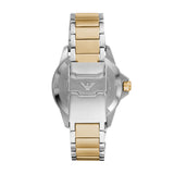 Emporio Armani Diver Chronograph Green Dial Two Tone Steel Strap Watch For Men - AR80063 Buy Now By Emporio Armani