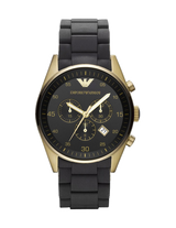 Emporio Armani Sportivo Quartz Black Dial Black Steel Strap Watch For Men - AR8023 Buy Now By Emporio Armani