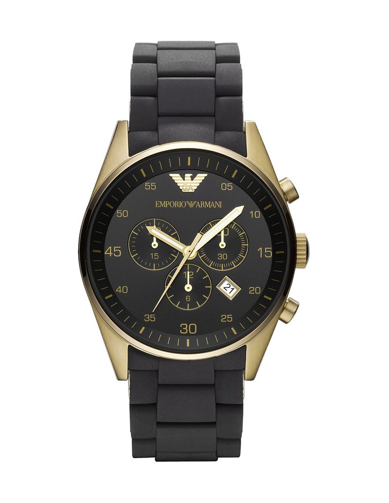 Emporio Armani Sportivo Quartz Black Dial Black Steel Strap Watch For Men - AR8023 Buy Now By Emporio Armani