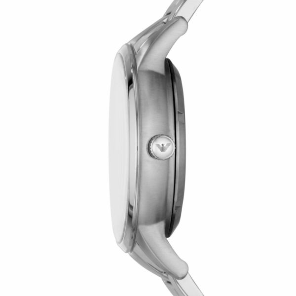 Emporio Armani Renato Automatic Blue Dial Silver Steel Strap Watch For Men - AR60037 Buy Now By Emporio Armani