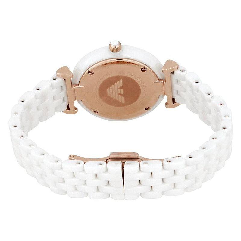 Emporio Armani Ceramica Mother of Pearl Dial White Ceramic Strap Watch For Women - AR1486 Buy Now By Emporio Armani