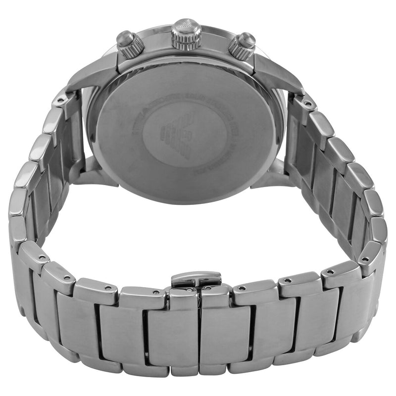Emporio Armani Mario Chronograph Black Dial Silver Steel Strap Watch For Men - AR11241 Buy Now By Emporio Armani