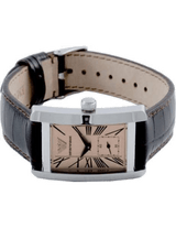 Emporio Armani Classic Beige Dial Brown Leather Strap Watch For Women - AR0155 Buy Now By Emporio Armani