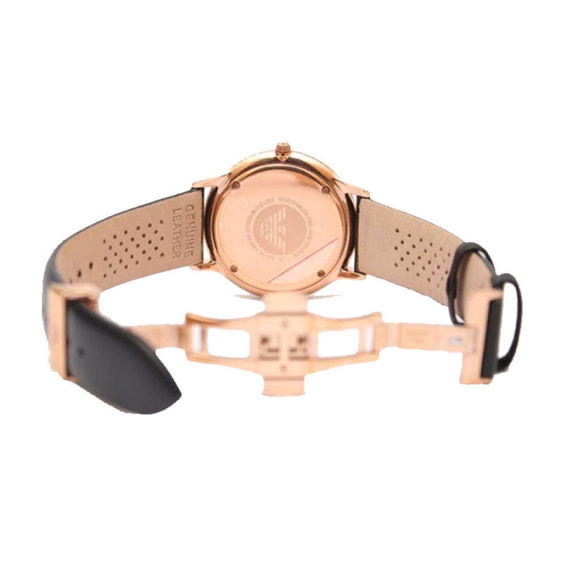 Emporio Armani Classic Brown Dial Brown Leather Strap Watch For Men - AR0383 Buy Now By Emporio Armani