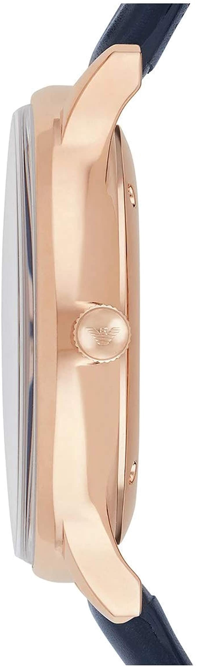 Emporio Armani Classic Quartz Blue Dial Blue Leather Strap Watch For Men - AR2071 Buy Now By Emporio Armani