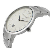Emporio Armani Classic Quartz White Dial Silver Steel Strap Watch For Men - AR2430 Buy Now By Emporio Armani