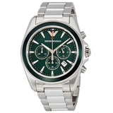 Emporio Armani Sportivo Chronograph Blue Dial Silver Steel Strap Watch For Men - AR6090 Buy Now By Emporio Armani