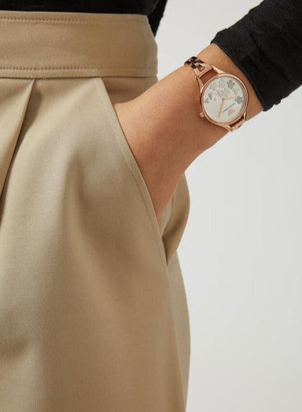 Emporio Armani Aurora Quartz Silver Dial Gold Steel Strap Watch For Women - AR11108 Buy Now By Emporio Armani