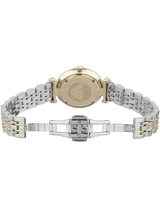 Emporio Armani T Bar Gianni Classic Mother Of Pearl Dial Two Tone Steel Strap Watch For Women - AR1683 Buy Now By Emporio Armani