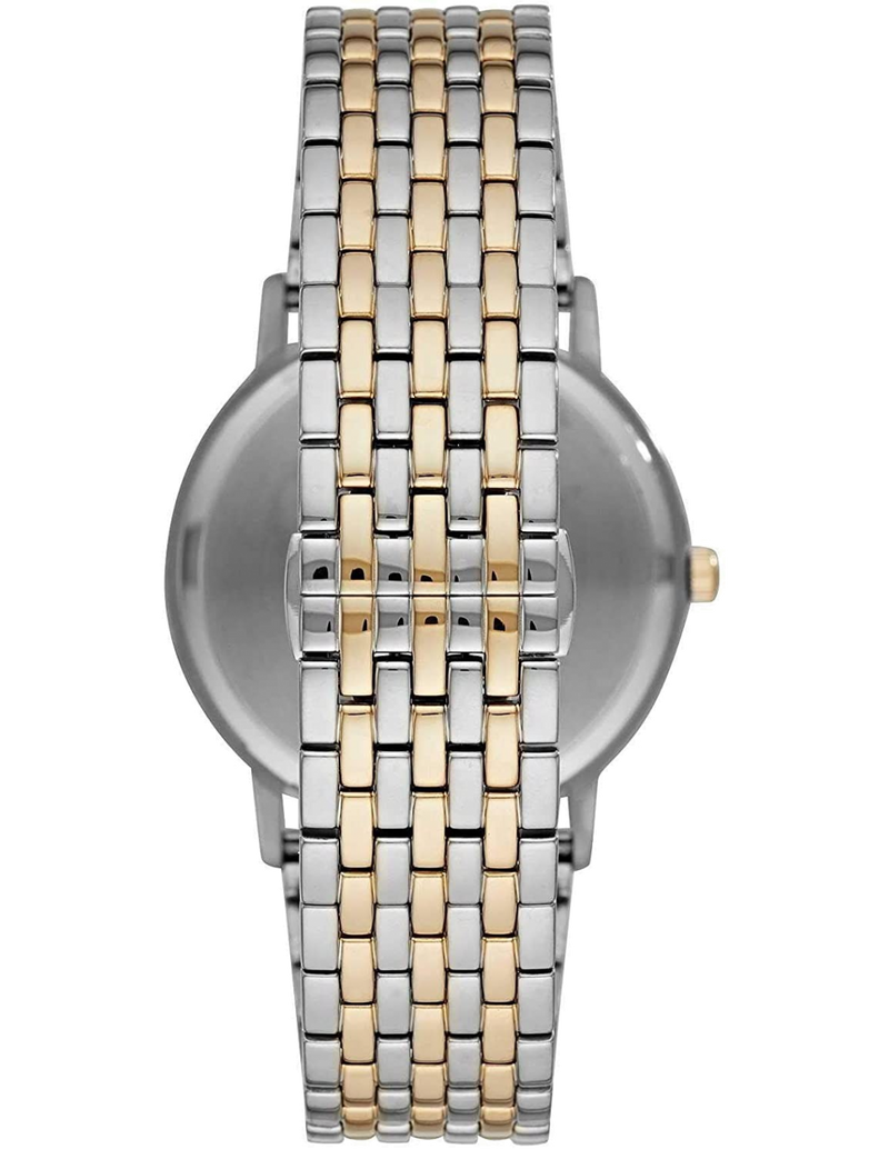 Emporio Armani Kappa Quartz Black Dial Two Tone Mesh Bracelet Watch For Men - AR11228 Buy Now By Emporio Armani