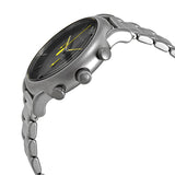 Emporio Armani Luigi Chronograph Black Dial Silver Steel Strap Watch For Men - AR11324 Buy Now By Emporio Armani
