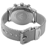 Emporio Armani Luigi Chronograph Blue Dial Silver Mesh Bracelet Watch For Men - AR80038 Buy Now By Emporio Armani