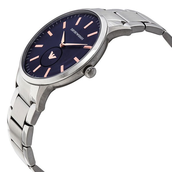 Emporio Armani Renato Blue Dial Silver Steel Strap Watch For Men - AR11137 Buy Now By Emporio Armani