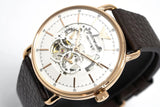 Emporio Armani Meccanico Automatic White Dial Brown Leather Strap Watch For Men - AR60027 Buy Now By Emporio Armani