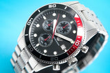 Emporio Armani Chronograph Black Dial Silver Stainless Steel Watch For Men - AR5855 Buy Now By Emporio Armani