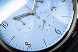 Emporio Armani Chronograph Blue Dial Blue Leather Strap Watch For Men - AR1889 Buy Now By Emporio Armani