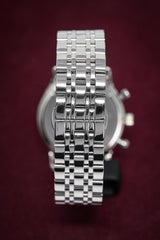 Emporio Armani Chronograph Black Dial Silver Steel Strap Watch For Men - AR0389 Buy Now By Emporio Armani