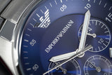 Emporio Armani Sportivo Chronograph Blue Dial Silver Steel Strap Watch For Men - AR5860 Buy Now By Emporio Armani