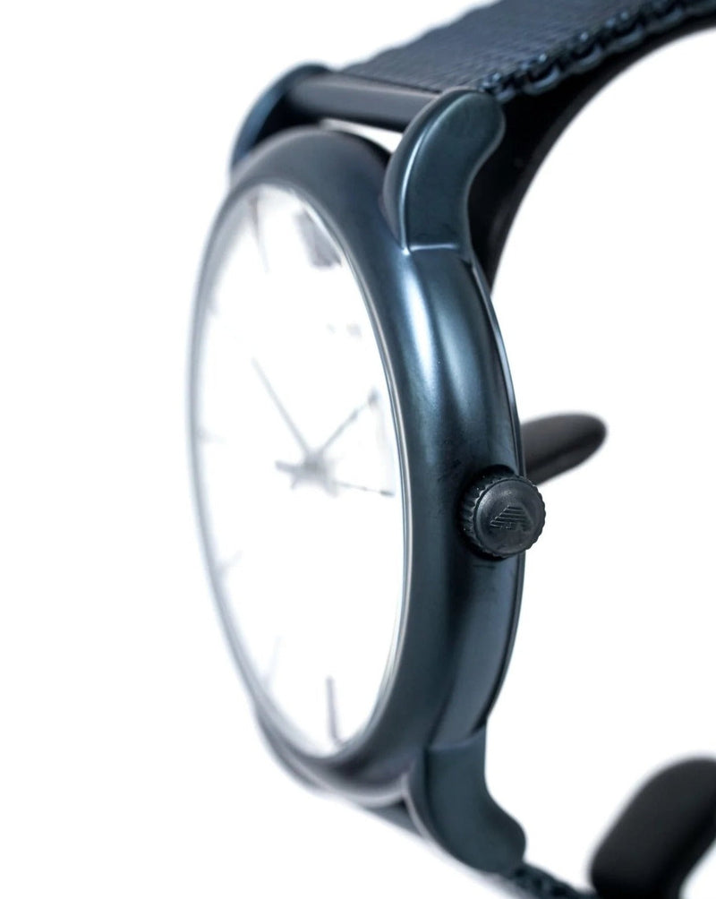 Emporio Armani Luigi Quartz White Dial Blue Mesh Bracelet Watch For Men - AR11025 Buy Now By Emporio Armani