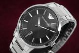 Emporio Armani Sportivo Black Dial Silver Stainless Steel Watch For Men - AR2457 Buy Now By Emporio Armani