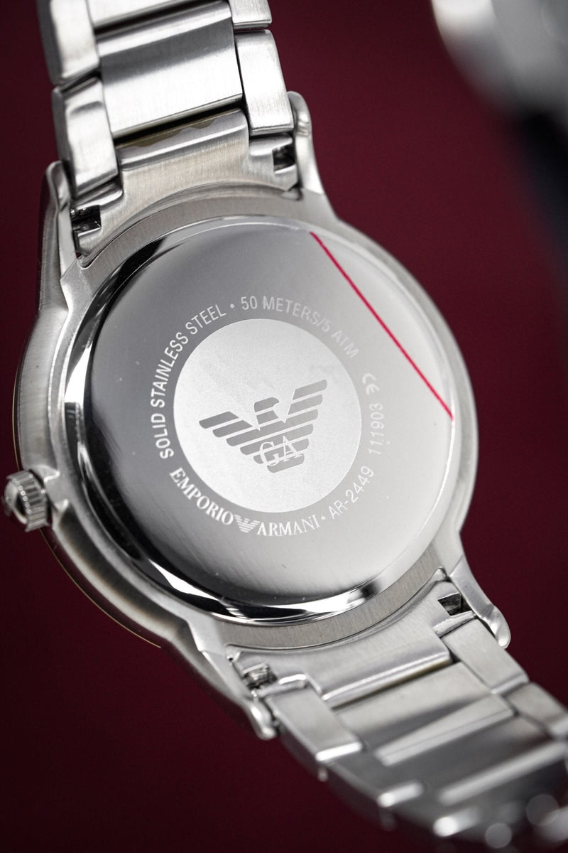 Emporio Armani Renato Silver Dial Two Tone Steel Strap Watch For Men - AR2449 Buy Now By Emporio Armani