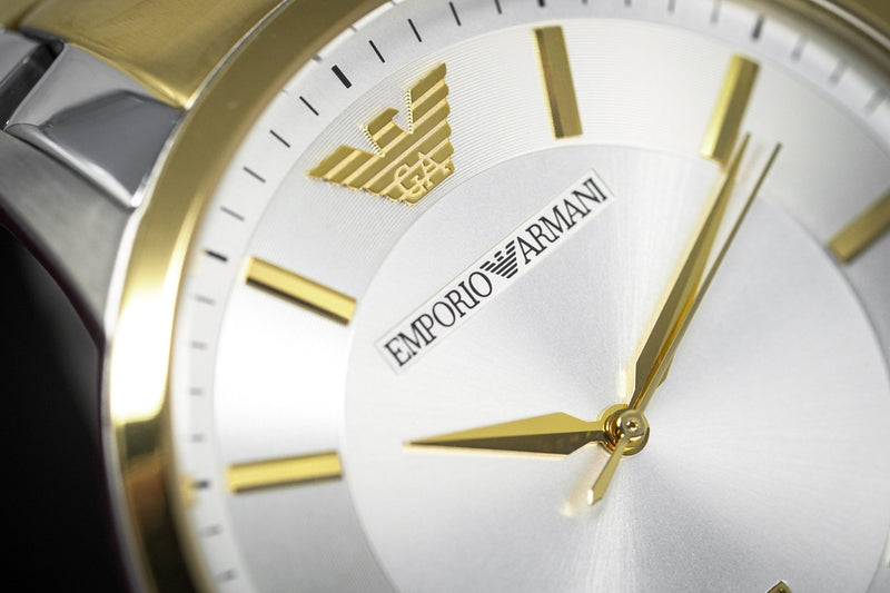 Emporio Armani Renato Silver Dial Two Tone Steel Strap Watch For Men - AR2449 Buy Now By Emporio Armani