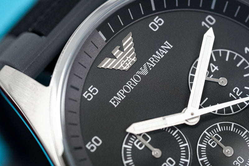 Emporio Armani Sportivo Black Dial Two Tone Ceramic Bracelet Watch For Men - AR5866 Buy Now By Emporio Armani