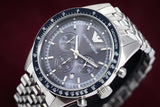 Emporio Armani Sportivo Chronograph Blue Stainless Steel Watch For Men - AR6072 Buy Now By Emporio Armani