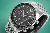 Emporio Armani Team Italia Chronograph Black Dial Silver Steel Strap Watch For Men - AR5983 Buy Now By Emporio Armani
