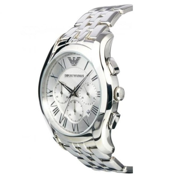 Emporio Armani Velente Chronograph Quartz Silver Dial Silver Steel Strap Watch For Men - AR1702 Buy Now By Emporio Armani