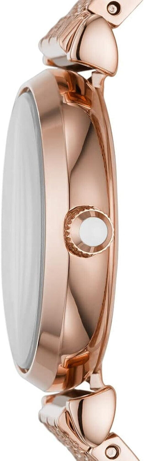 Emporio Armani Gianni T Bar Quartz Rose Gold Dial Rose Gold Steel Strap Watch For Women - AR11342 Buy Now By Emporio Armani