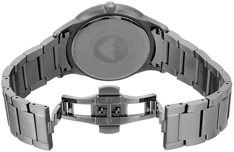 Emporio Armani Renato Quartz Beige Dial Grey Steel Strap Watch For Men - AR11183 Buy Now By Emporio Armani