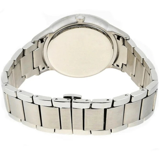 Shop Emporio Armani Renato Quartz Black Dial Silver Steel Strap Watch For Men - AR11118 in USA