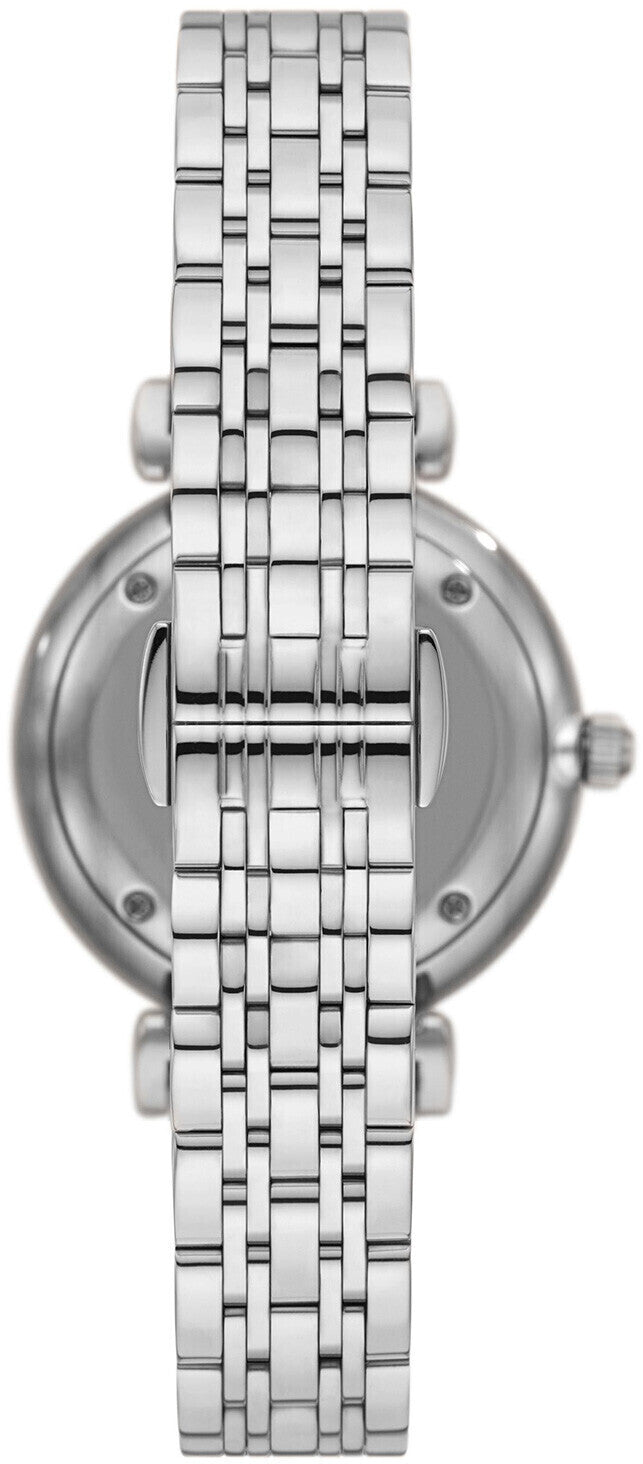Emporio Armani Gianni T-Bar Quartz Silver Dial Silver Steel Strap Watch For Women - AR11445 Buy Now By Emporio Armani