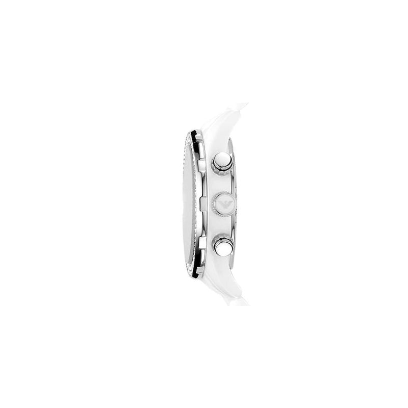 Emporio Armani Ceramica Chronograph White Dial White Ceramic Strap Watch For Women - AR1456 Buy Now By Emporio Armani