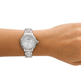 Emporio Armani Mia Three Crystals Silver Dial Silver Steel Strap Watch For Women - AR11632 Buy Now By Emporio Armani