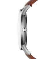 Emporio Armani Renato Quartz Silver Dial Brown Leather Strap Watch For Men - AR11185 Buy Now By Emporio Armani