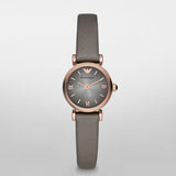 Emporio Armani Gianni T Bar Quartz Gray Dial Gray Leather Strap Watch For Women - AR1727 Buy Now By Emporio Armani