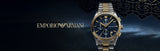 Emporio Armani Paolo Chronograph Blue Dial Two Tone Steel Strap Watch For Men - AR11579 Buy Now By Emporio Armani