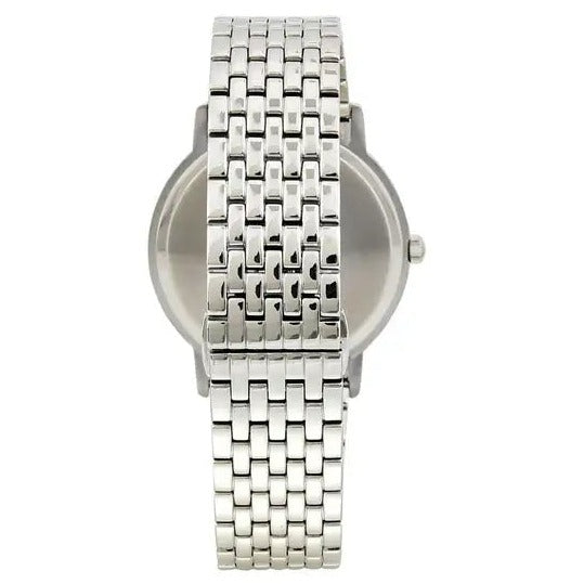 Shop Emporio Armani Kappa Quartz Grey Dial Silver Mesh Bracelet Watch For Men - AR11068 in USA