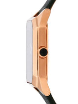 Emporio Armani Gioia Analog Black Mother of Pearl Dial Green Leather Strap Watch For Women - AR11149