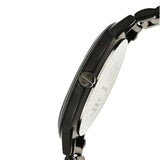 Emporio Armani Gianni T-Bar Quartz Black Mother of Pearl Dial Black Steel Strap Watch For Women - AR11268 Buy Now By Emporio Armani