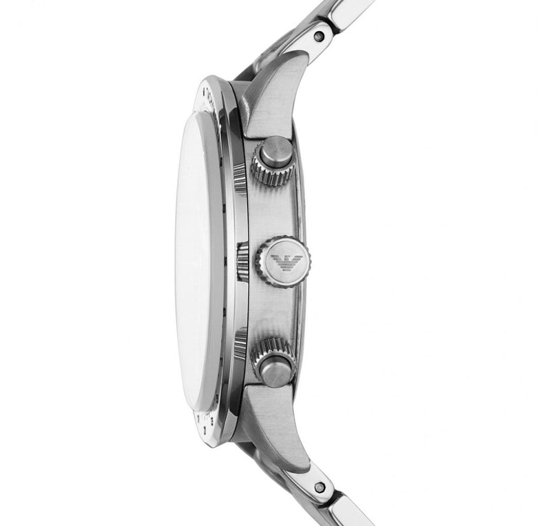 Emporio Armani Mario Chronograph Blue Dial Silver Steel Strap Watch For Men - AR11306 Buy Now By Emporio Armani