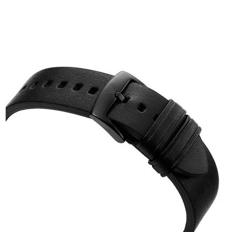 Emporio Armani Dress Chronograph Black Dial Black Leather Strap Watch For Men - AR1918 Buy Now By Emporio Armani