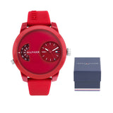 Tommy Hilfiger Denim Red Dial Red Rubber Strap Watch for Men - 1791557 Buy Now By Tommy Hilfiger