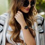 Daniel Wellington Classic Melrose Black Dial Rose Gold Mesh Bracelet Watch For Women - DW00100161 Buy Now By Daniel Wellington